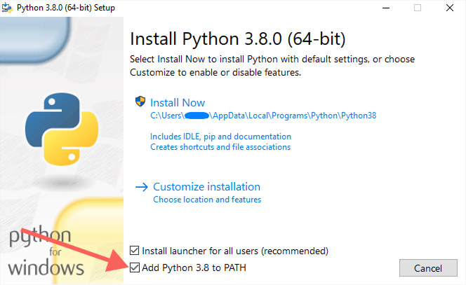 Install python