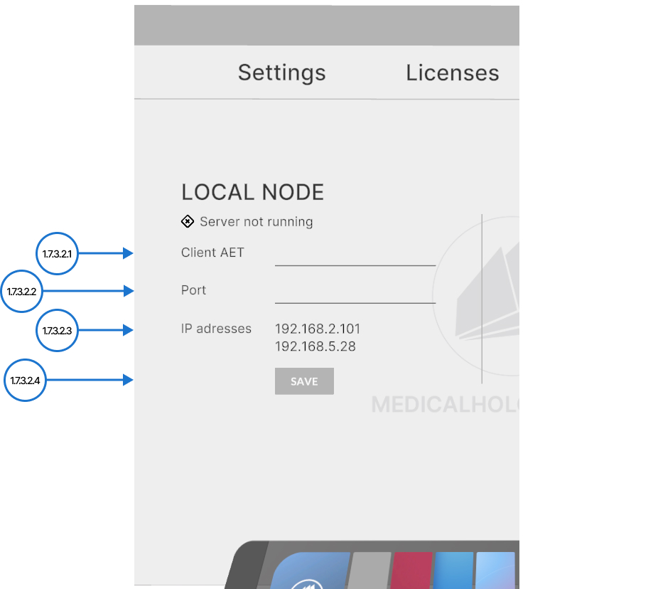 Local node configuration fields