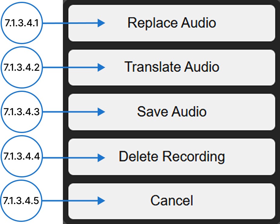 Audio editing options