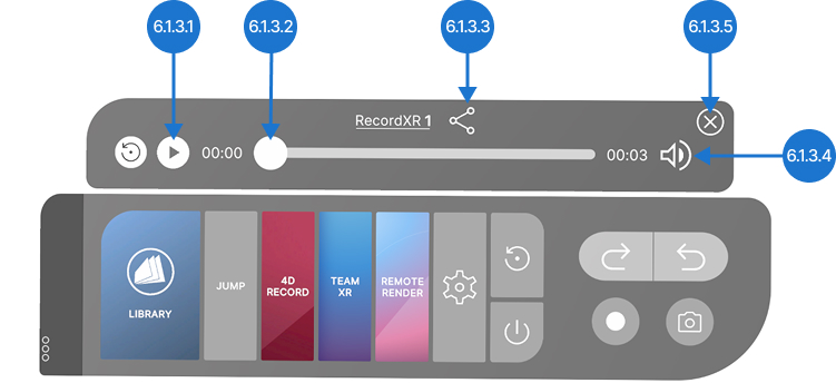 RecordXR panel